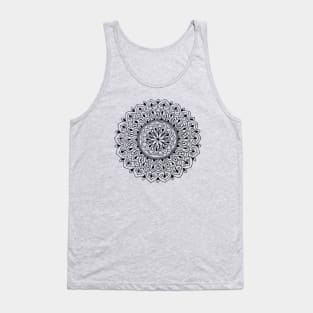 Black Dot Mini Mandala #1 Tank Top